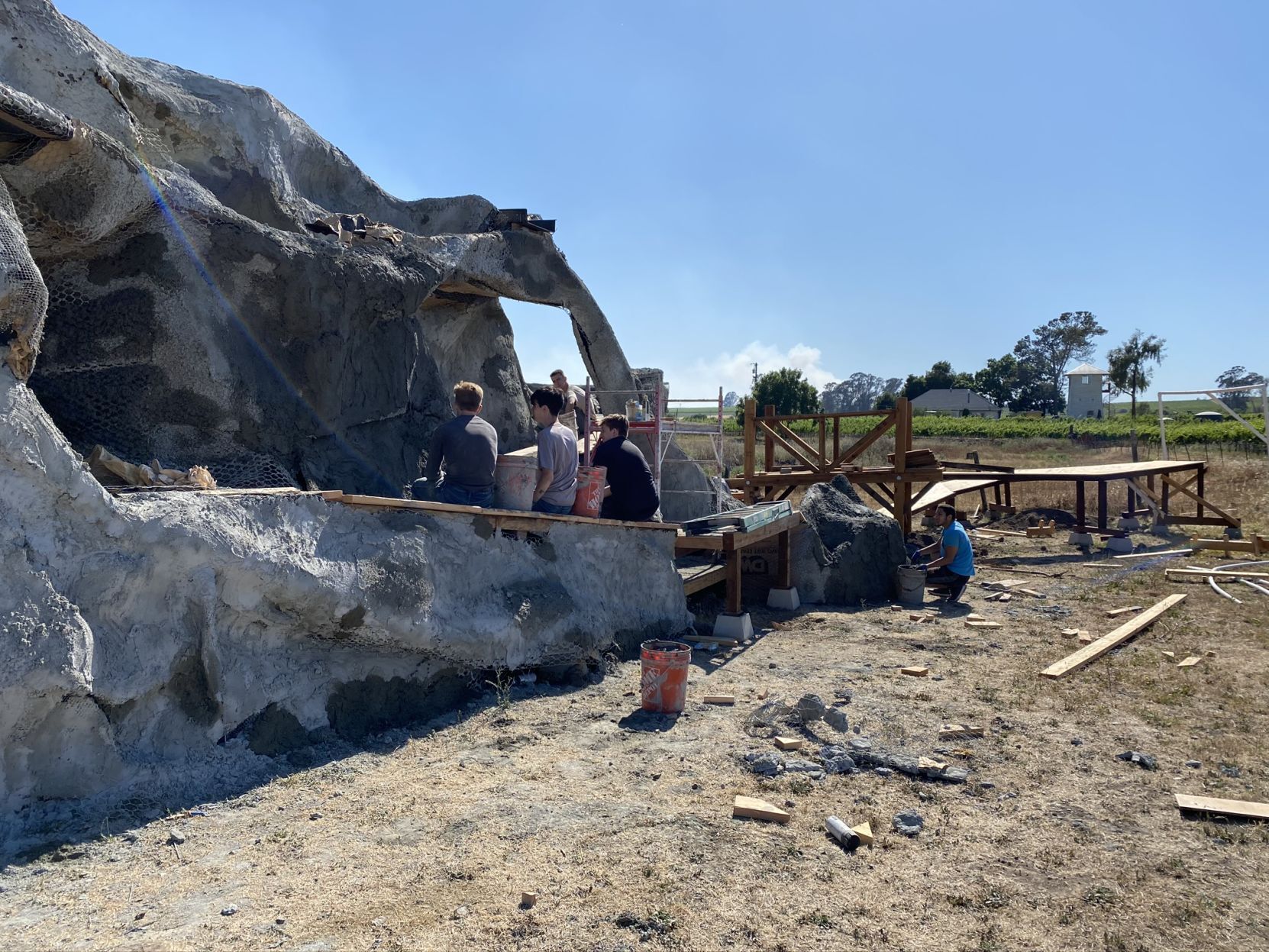 Building Napa's mini-Matterhorn roller coaster